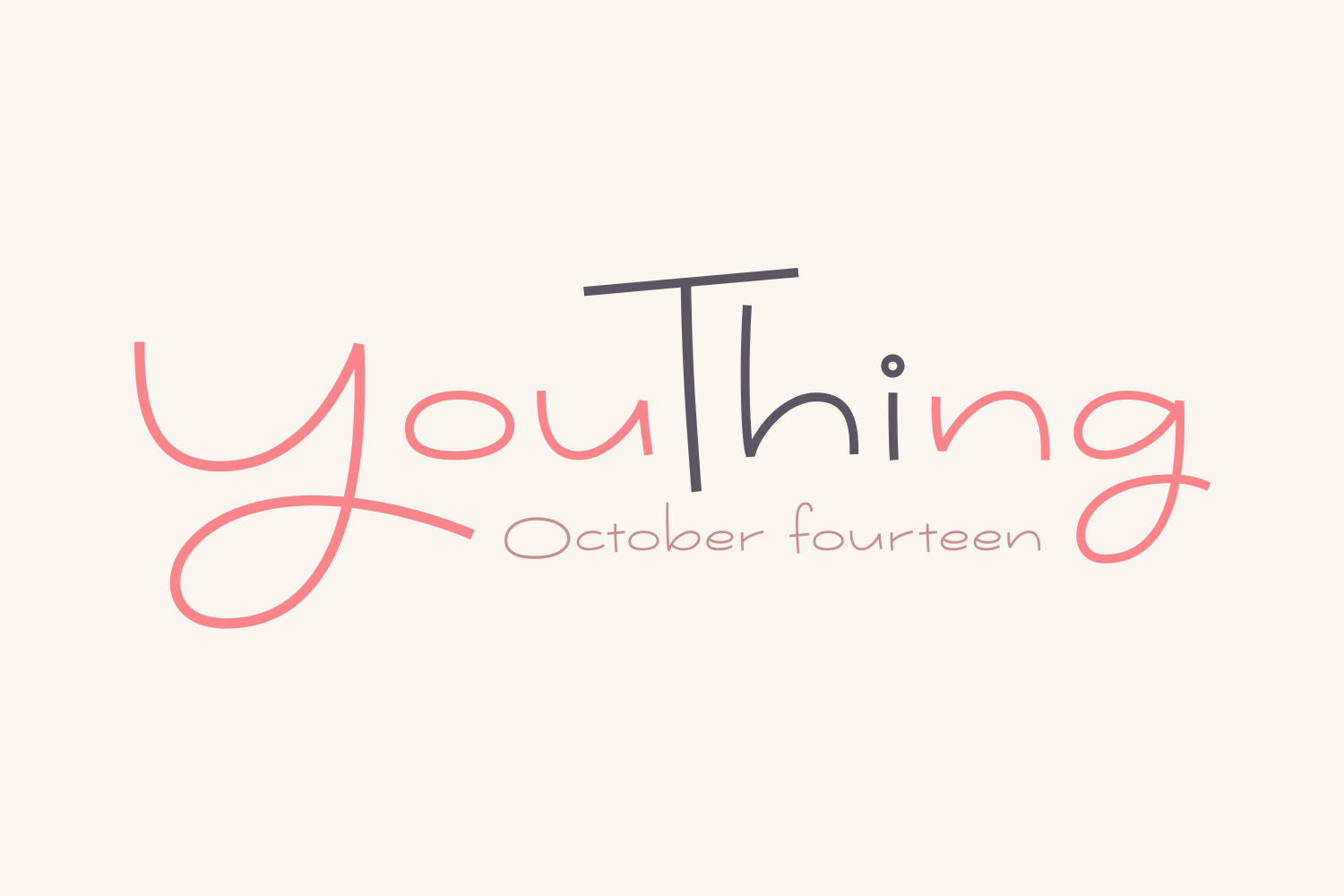 Youthing October Fourteen font